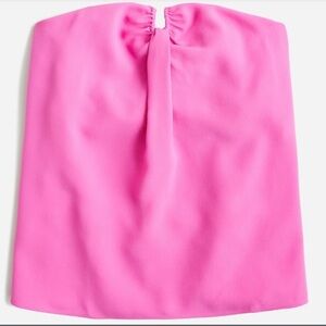 J. Crew Pink Women's Strapless Drapey Crepe Bustier‎ NWOT - Size 6